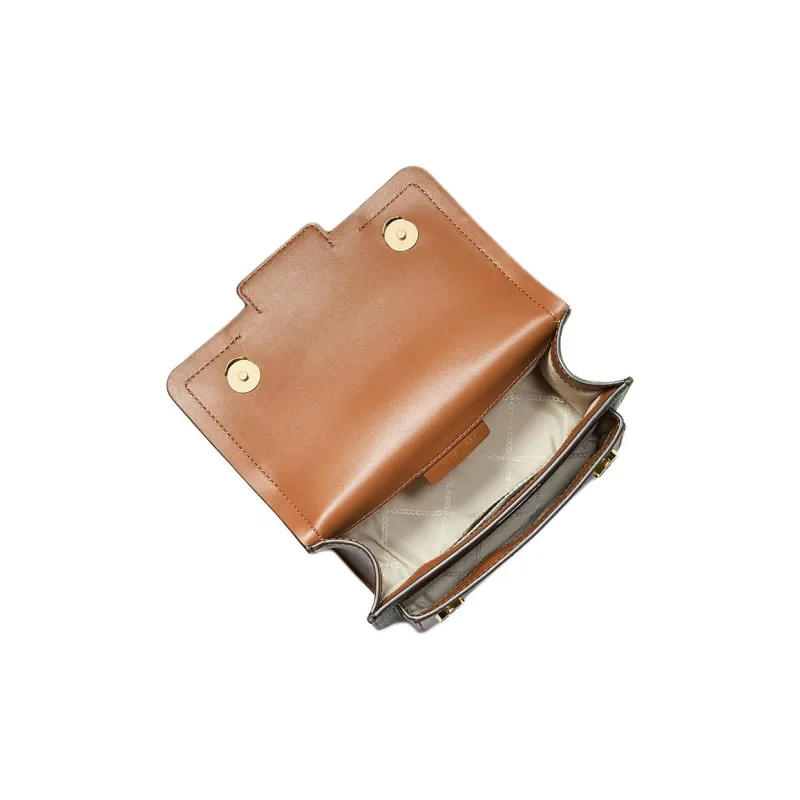 MICHAEL KORS Heather Fabric Coated Crossbody Bag Trumpets Women's Brown-2