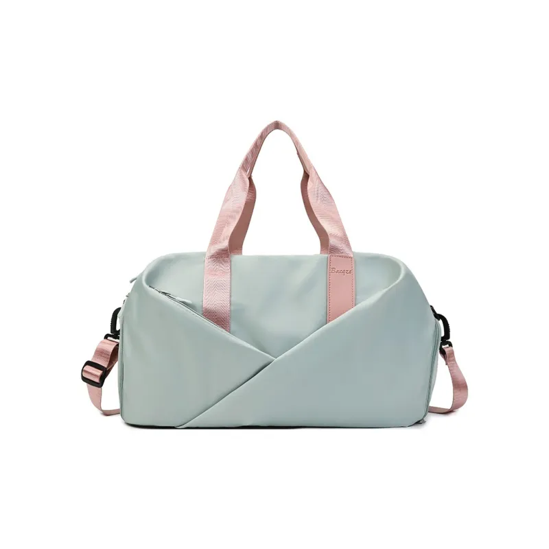 Yalu Nylon Shoulder Bag, Travel Bag Unisex Black/Green/Pink/Purple-6