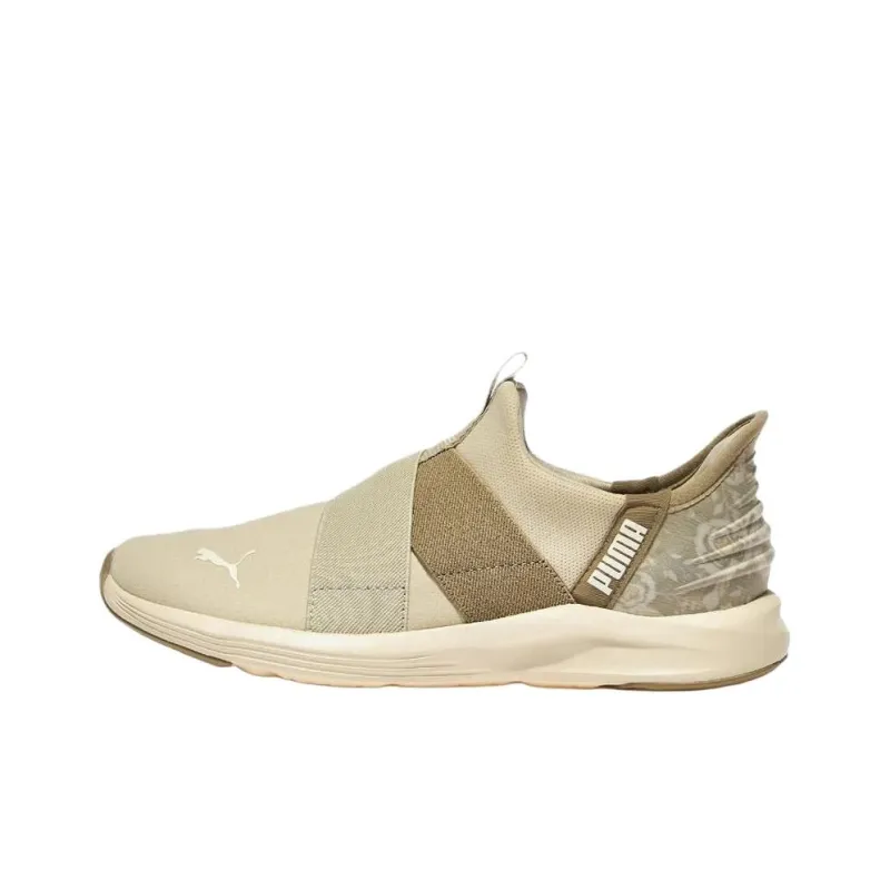 PUMA Anti Slip Wear Resistant Low Top Casual Shoes Women's Beige-0