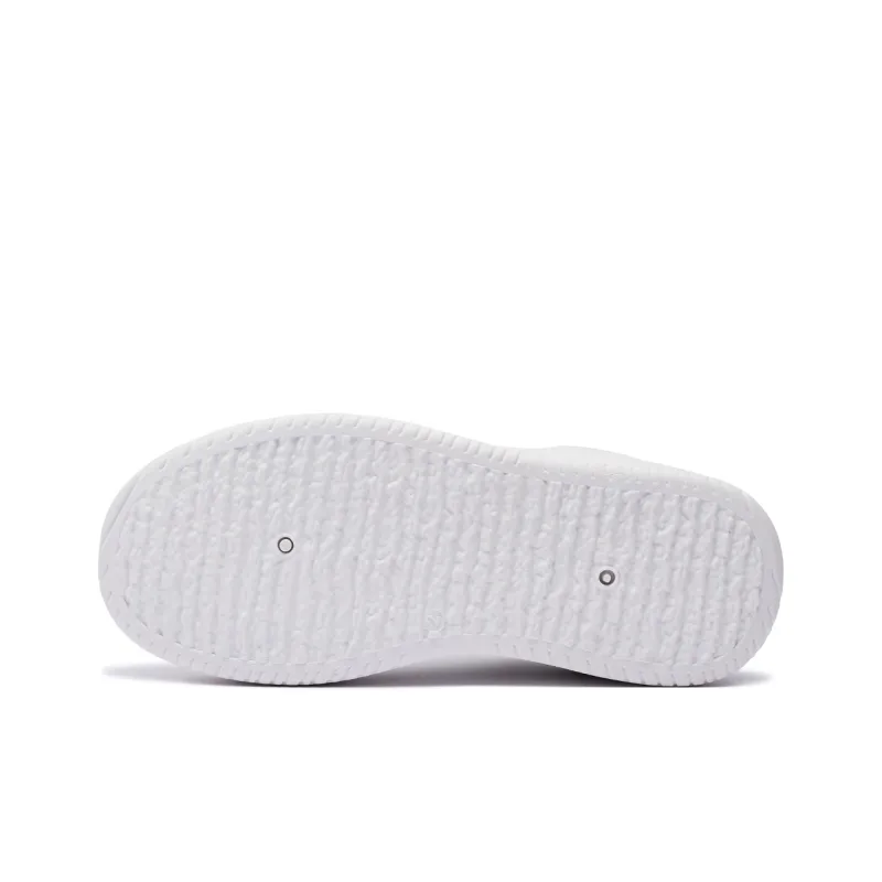 VKOI 1999 Slip Resistant Lightweight Height Increasing Low Top Skateboard Shoes Women's White-6