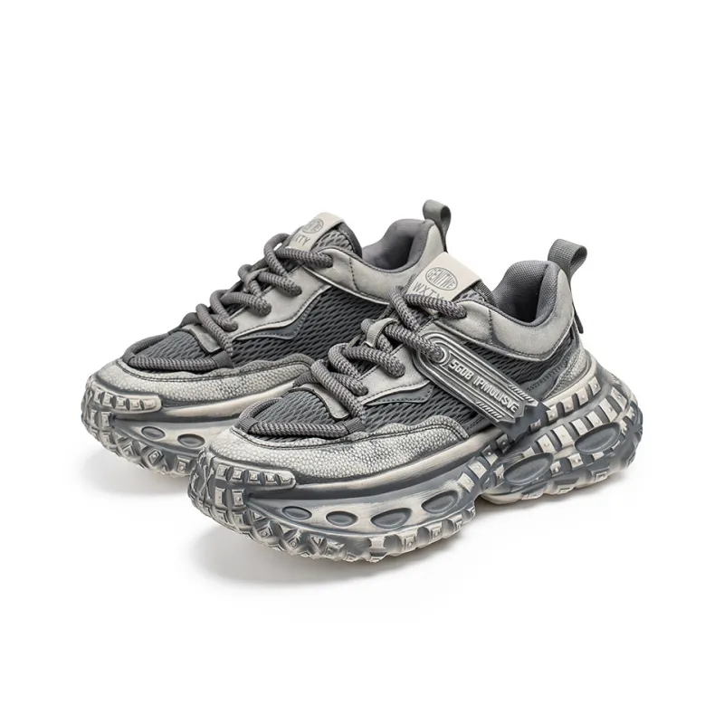 SUPEREDGE Slip Resistant And Abrasion Resistant Coverage Low Top Chunky Sneakers Men's-6