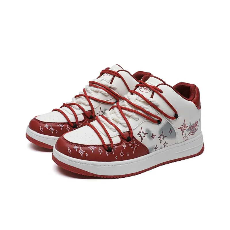 ABIDJAN Graffiti Lightweight Mid Top Skateboard Shoes Unisex-7
