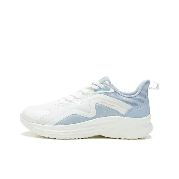 QIAODAN Anti Slip Wear Resistant Low Top Casual Running Shoes Men's White Blue