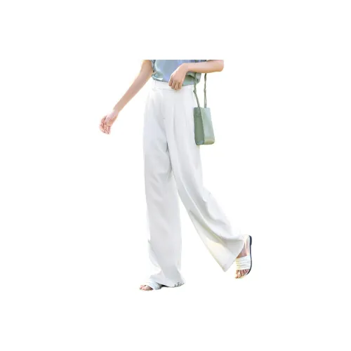 XWI Casual Pants Women's Frost Heather White