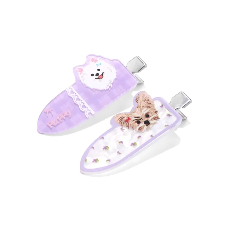 ZANC Acrylic Hair Clips Women's-1
