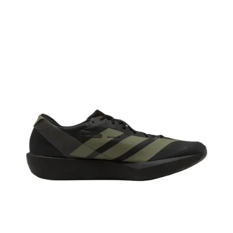 Adidas Adizero Adios 9 Anti Slip Wear Resistant Low Top Casual Running Shoes Men's Black Green-1