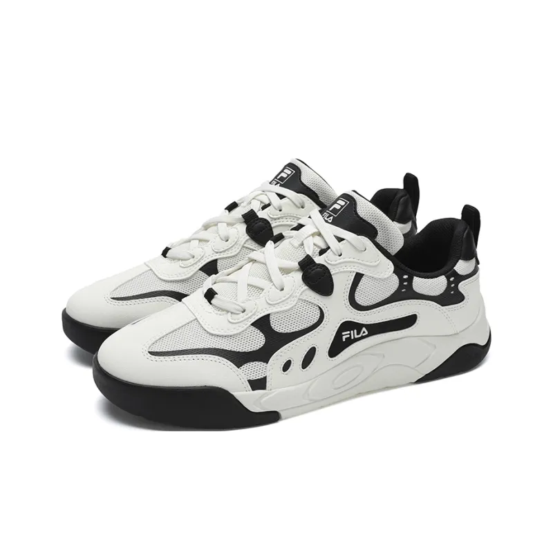 FILA STAR RHYTHM Shoes Slip Resistant, Abrasion Resistant, Breathable Low Top Skateboard Shoes Men's White Black-2