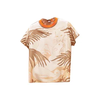 HERMES T Shirts Women's Orange