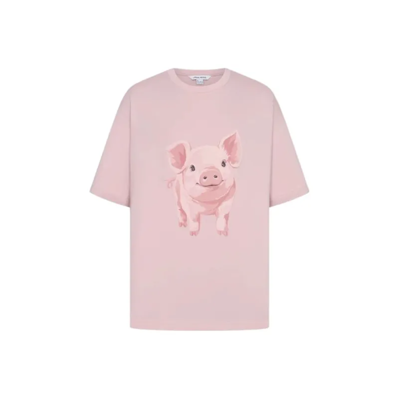 URBAN REVIVO T Shirts Men Light Pink-0