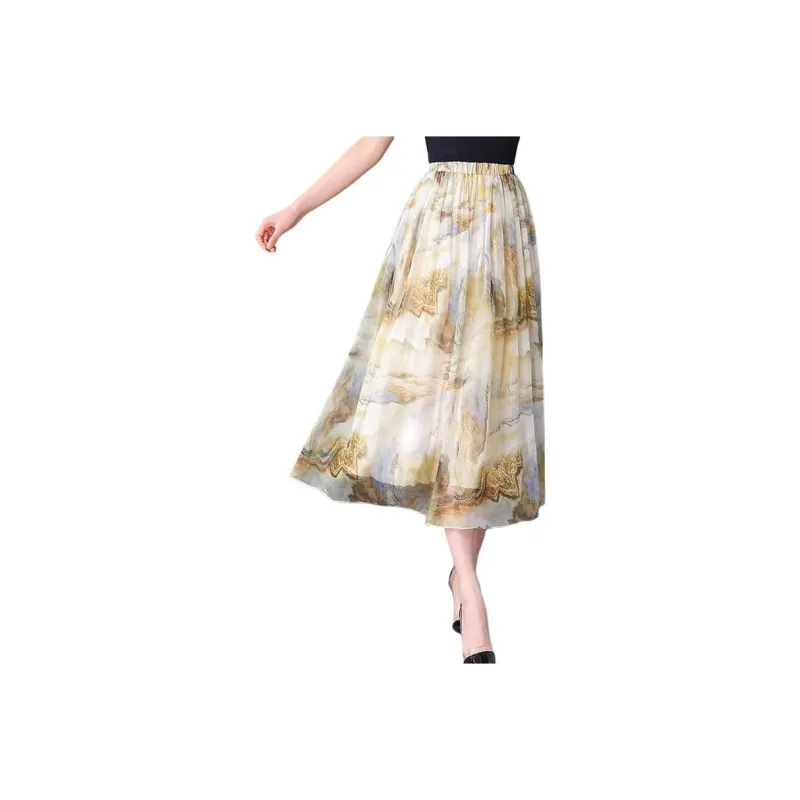 Yi Mengyuan Casual Long Skirt Women's-1