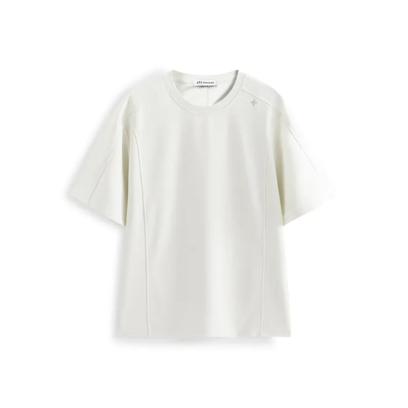 PEACEBIRD MEN T Shirts Men Mist White 1-0