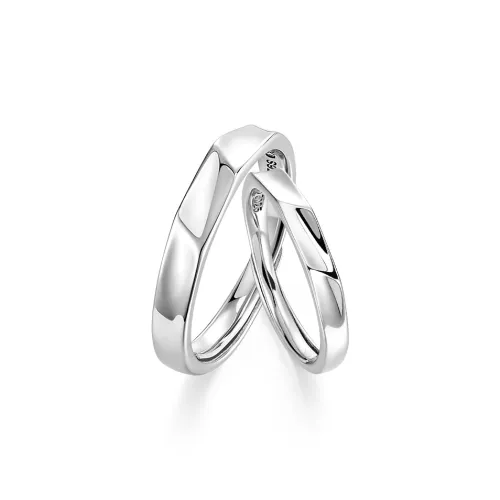 Wylyp 925 Sterling Silver Rings Unisex Silver Box