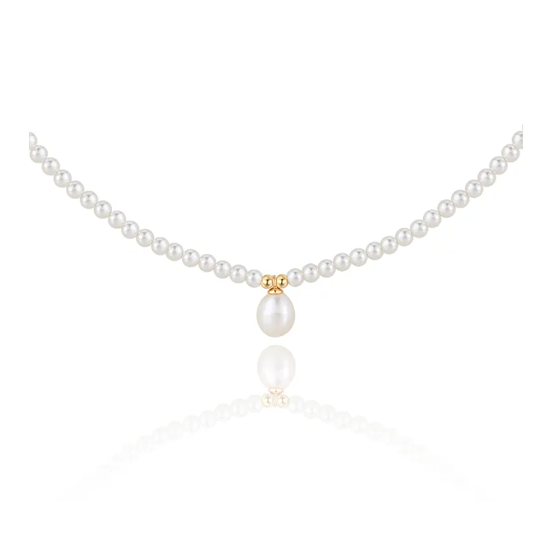 AJIDOU Faux Pearl Necklaces Women's-0
