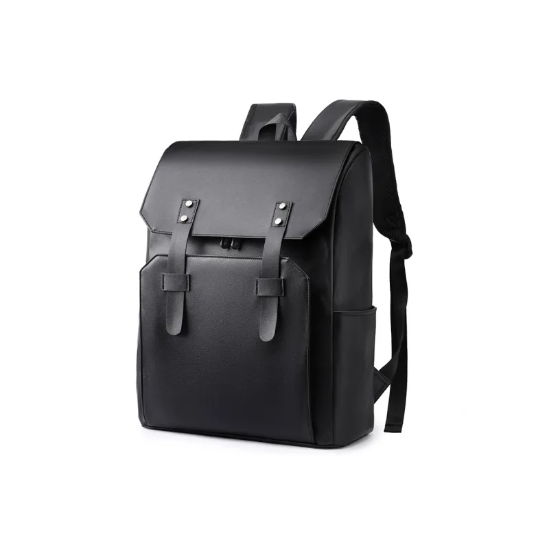 H YXIANG High quality Fabric Backpack Men's Black/Gray-1