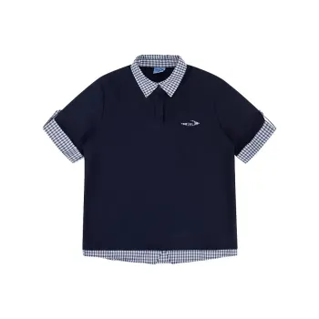 ABCMININ T Shirts Women's Navy Blue
