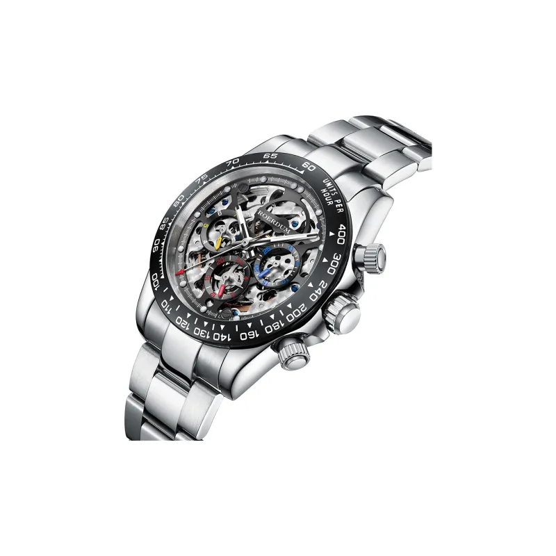ROERDUM Ditan Collection Mechanical Movement Stainless Steel Watchband Watch Men's Watches Black Dial-4