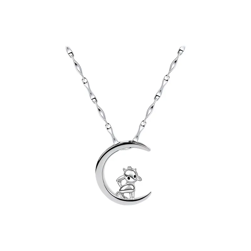 PUENTE 999 Fine Silver Collarbone Chain Women's-62