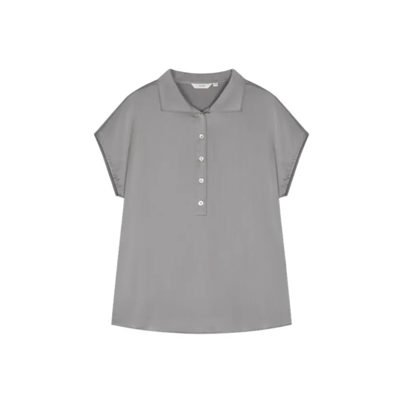IHIMI Shirts Women's Silver Gray-2