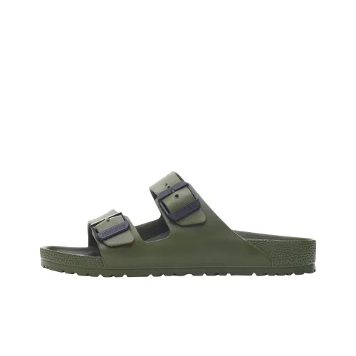Birkenstock Arizona EVA Abrasion Resistant Slide Slippers Unisex Khaki Green Narrow