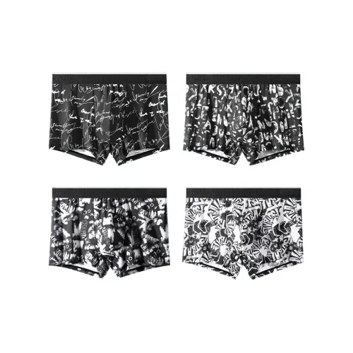 H YXIANG Underpants Men's 4 Pack