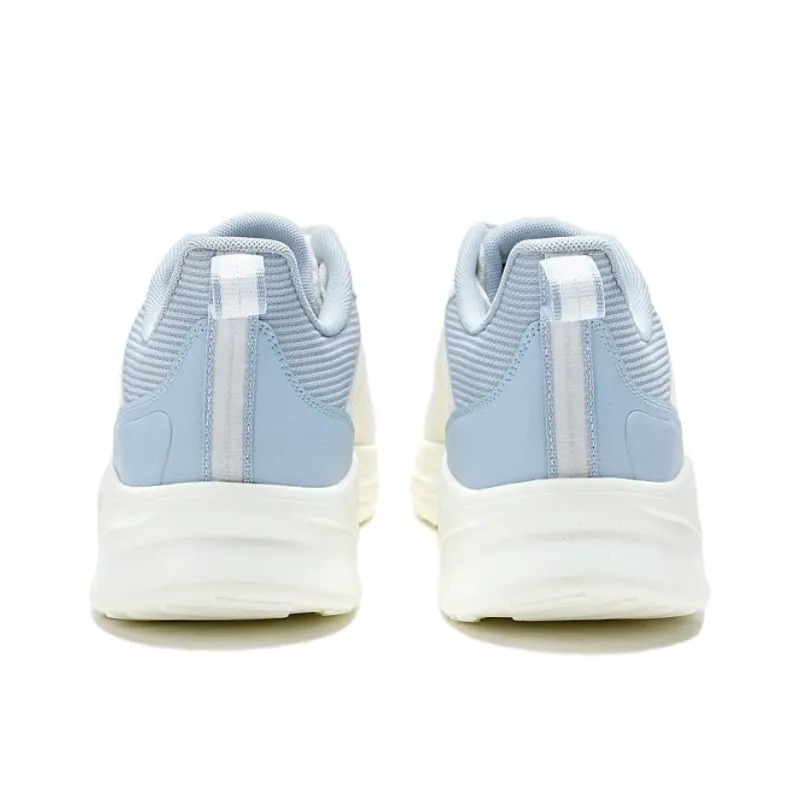 QIAODAN Anti Slip Wear Resistant Low Top Casual Running Shoes Men's White Blue-4