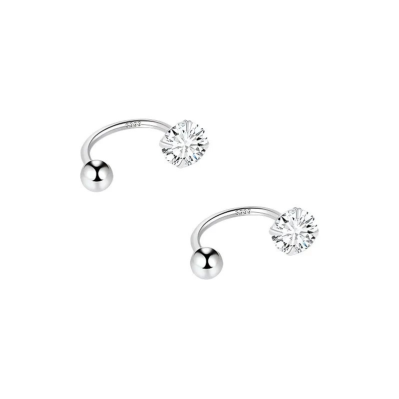 Daisy Dream Full Sterling Silver Stud Earrings Unisex-5