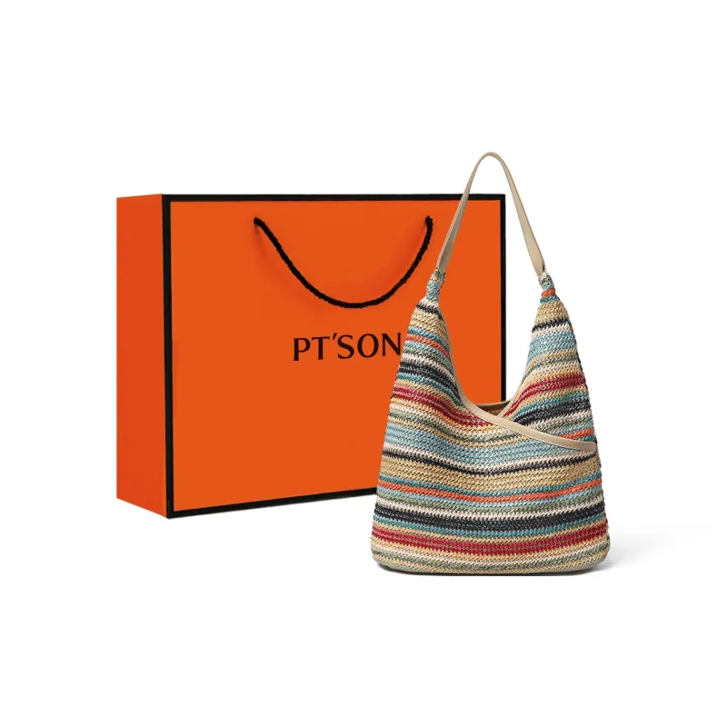 PT'SON Synthetic Leather Shoulder Bag Women's Multicolor-0