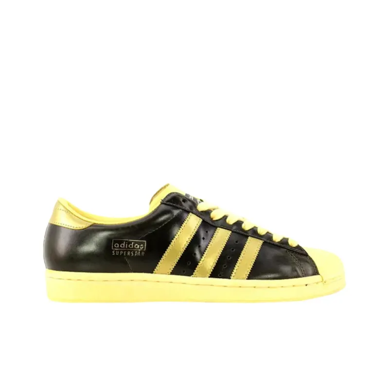 Adidas Superstar Series Anti Slip Wear Resistant Low Top Skateboard Shoes Unisex Black Green-1