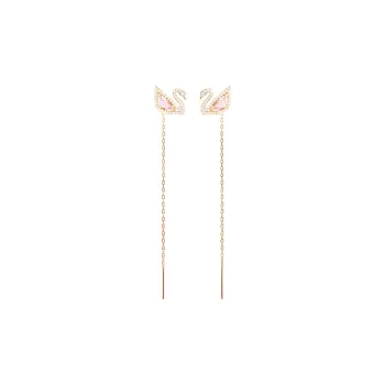 Swarovski Gold Plated Earrings Women's Rouge Pink