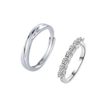 Right Hand Waiting S925 Silver Rings Unisex