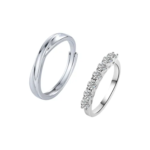 Right Hand Waiting S925 Silver Rings Unisex