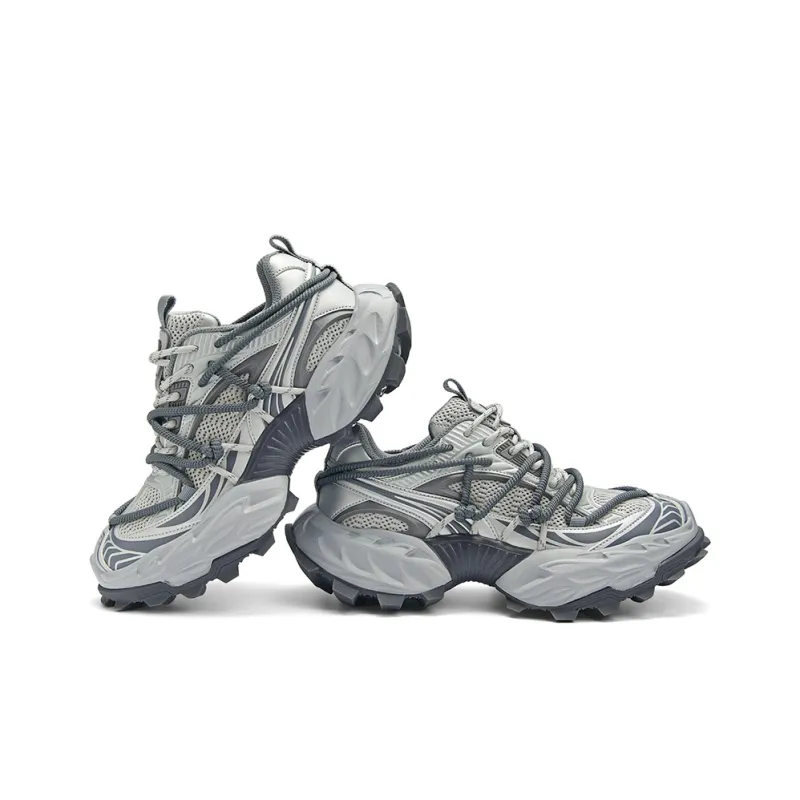 SK.TRIP Cushioning, Abrasion Resistant, Breathable, Coverage, Support Low Top Chunky Sneakers Unisex Box-5