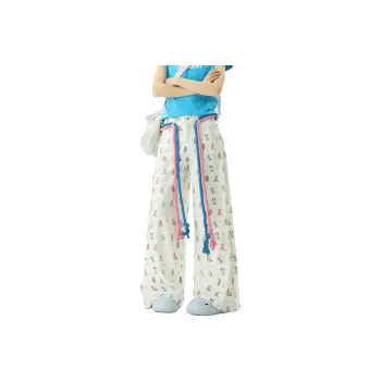 FOMOCE Casual Pants Unisex White Without Belt