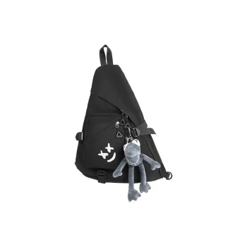 Debecca Nylon With Mesh Sling Bag Unisex Multicolor
