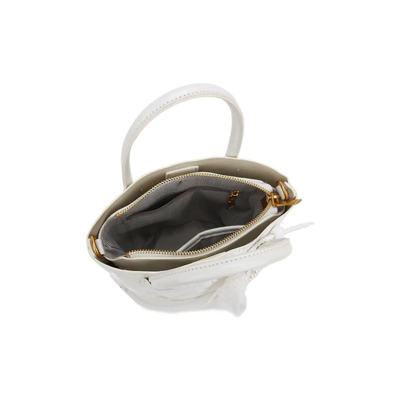 Carit&Koty PU Handbag Regular Women's White-3