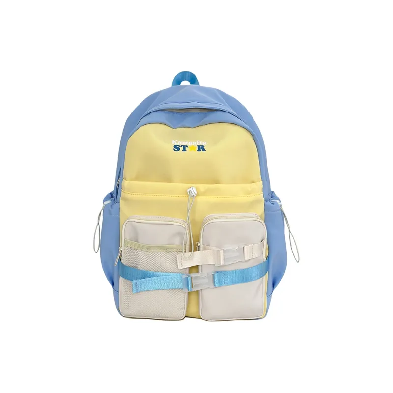 AIBAG Nylon Backpack Women's White/Black/Blue/Pink-12