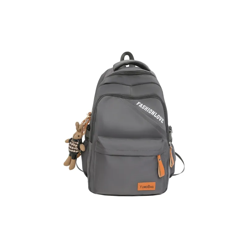 Yalu Nylon Backpack Regular Unisex Multicolor-6