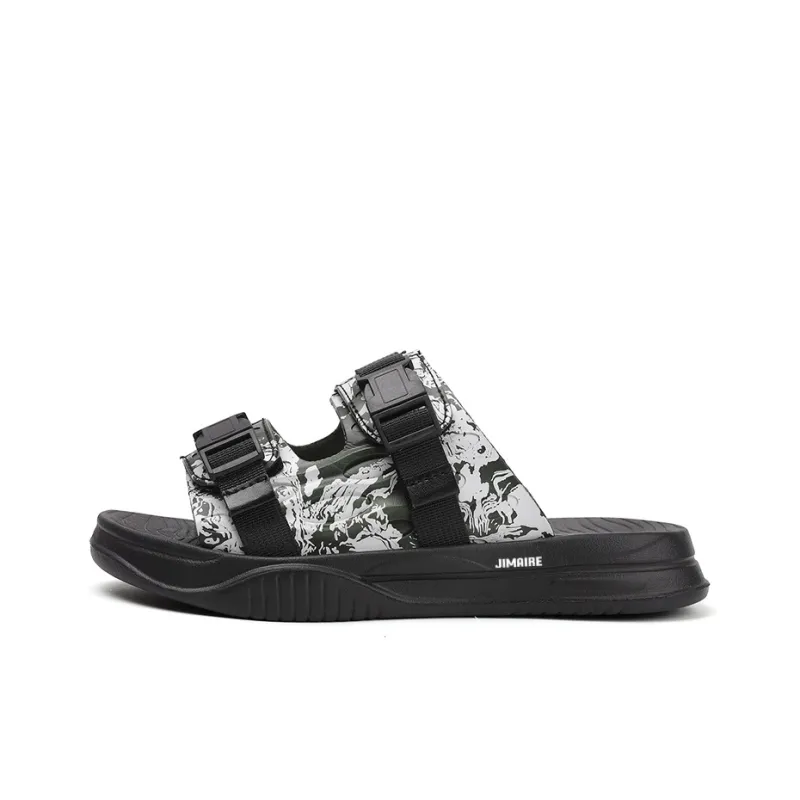 King Jinmai Rubber Sole Odor Resistant Slide Slippers Men's-10