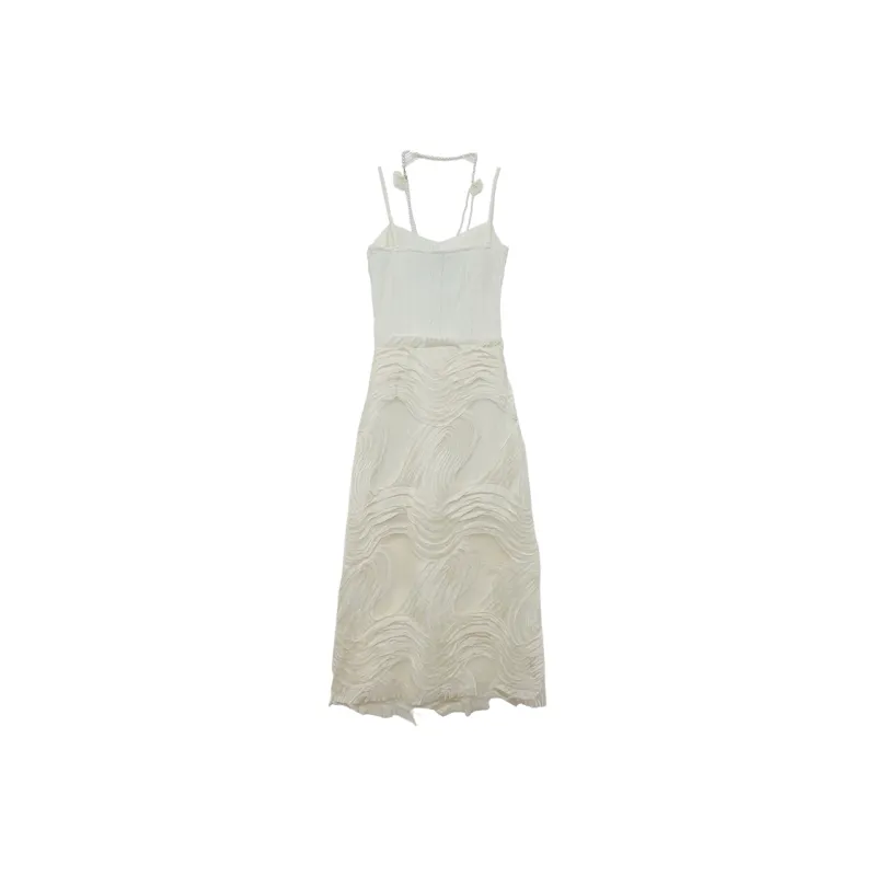 Icicofficial Slip Dress Women's White-1
