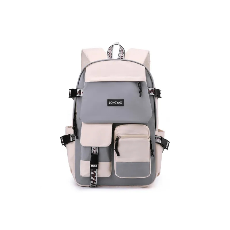 H YXIANG Nylon Backpack Regular Unisex Multicolor-6