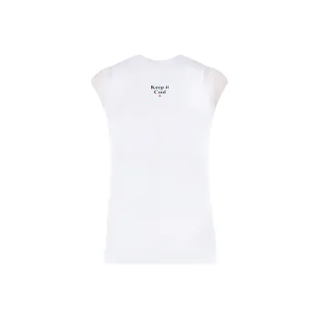 DSQUARED 2 Slogan Print Cap Sleeved T Shirt