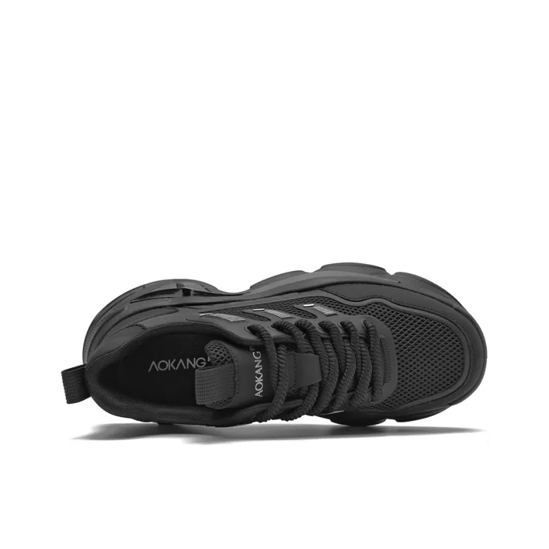AOKANG Trendy Play Series Low Top Chunky Sneakers Men's Phantom Black-3