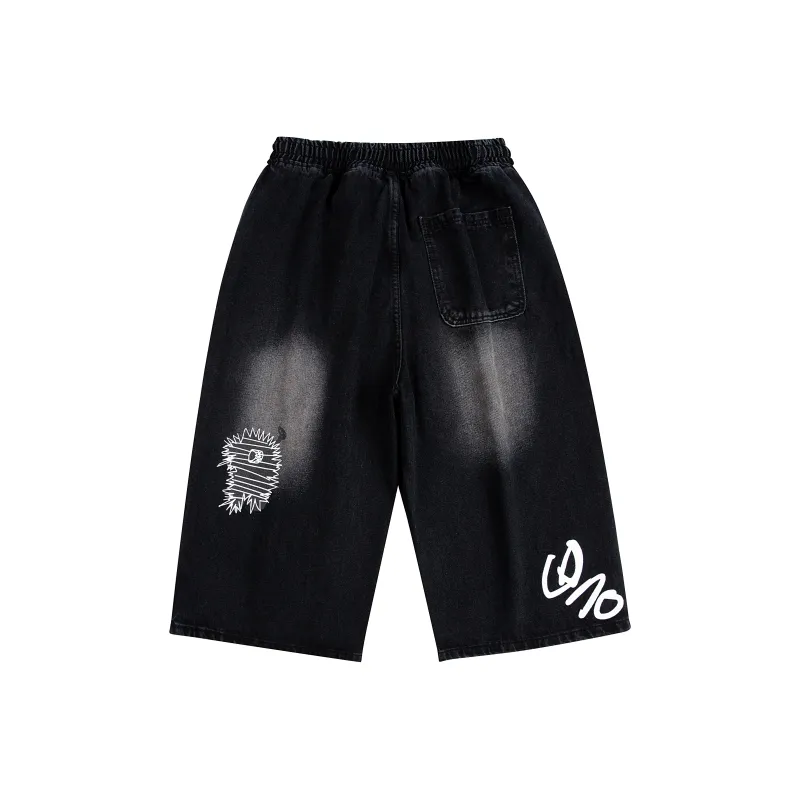 TIRED Denim Shorts Unisex-1