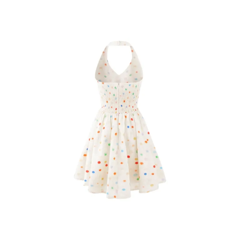 YGPRW Sleeveless Dresses Women's Polka Dot-1