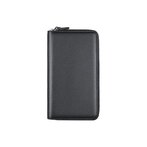 Gorora Top Grain Cow Leather Wallet Regular Men's Black