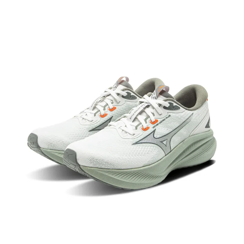 Mizuno ASTRO PLUS Cushioning Support Breathable Slip Resistant Low Top Running Shoes Unisex Champagne White-2