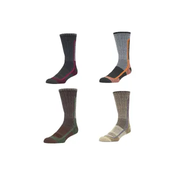 Columbia Mid Calf Socks Unisex 4 Pack Brown