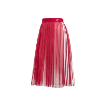 Adidas Originals Casual Long Skirt Europe Version Women's Red