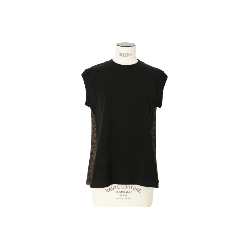 Sacai T Shirts Women's Brown/Black-0