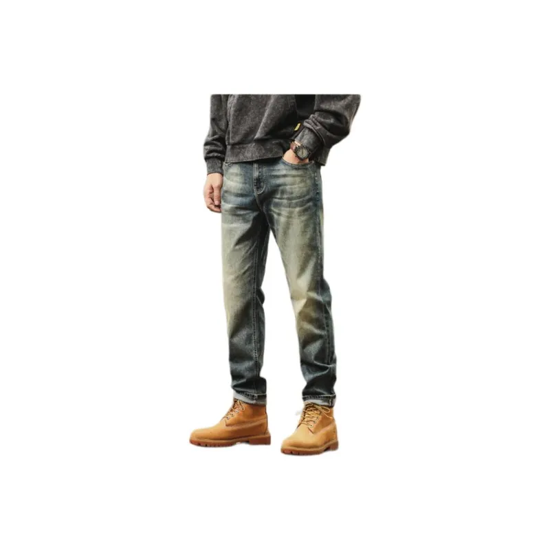 PIERRE CARDIN Jeans Men Yellow Mud Vintage-0